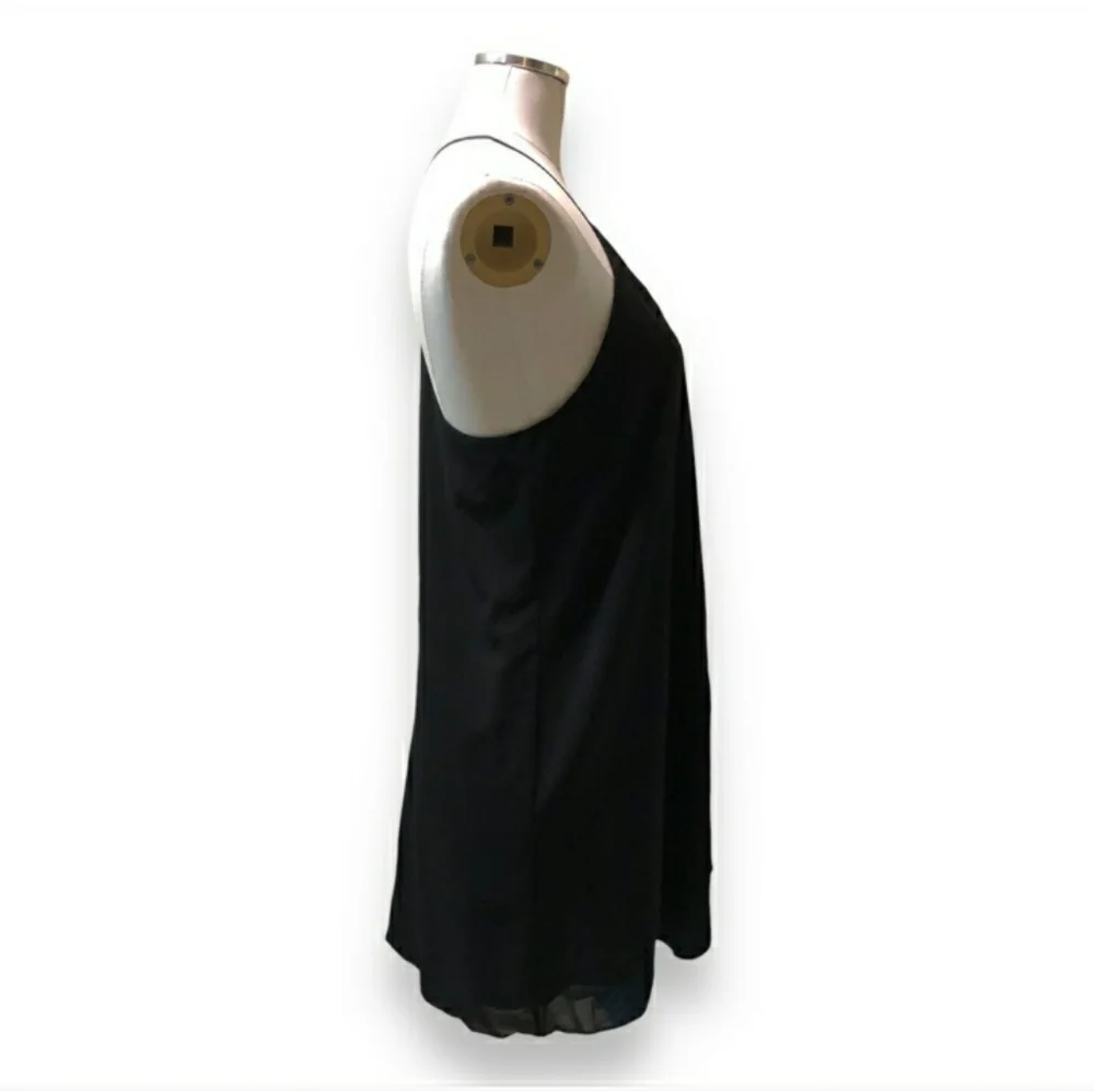 ALICE + OLIVIA Black Fierra Racerback Dress EUC!